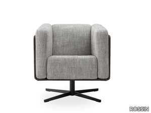 COCO - Fabric armchair with 4-spoke base _ ROSSIN