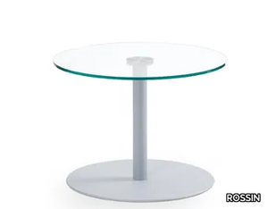 ATOMA - Round glass coffee table _ ROSSIN