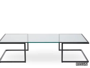 ORIZZONTE - Low rectangular glass coffee table _ ROSSIN