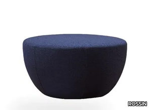 NIDO - Upholstered round fabric pouf _ ROSSIN