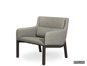 ARIS - Fabric easy chair with armrests _ ROSSIN