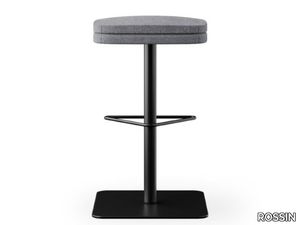 SOFIE - Swivel fabric stool with footrest _ ROSSIN