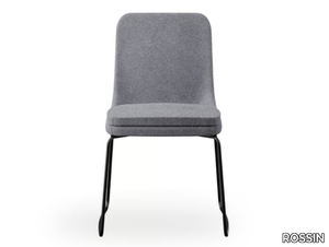 SOFIE - Sled base fabric chair _ ROSSIN