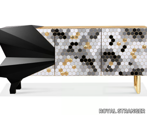 HONEYCOMB - Wooden sideboard with doors _ ROYAL STRANGER