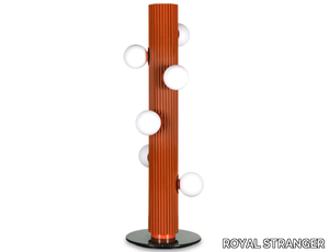 KLEOS - Lacquered metal floor lamp with marble base _ ROYAL STRANGER