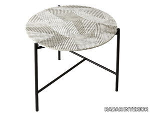 SOLCO - Round Carrara marble coffee table for living room _ RADAR INTERIOR