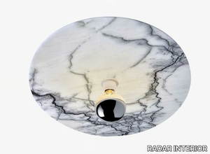 JUPITER - Handmade Carrara marble ceiling light _ RADAR INTERIOR