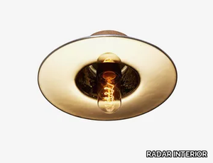 ZENITH / ALVEOLE - Handmade Thermoformed glass ceiling light _ RADAR INTERIOR