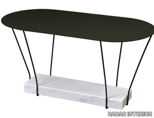 LEST - Oval metal coffee table _ RADAR INTERIOR