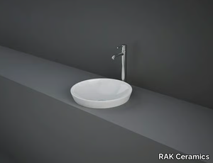 RAK-VARIANT - Semi-inset round ceramic washbasin _ RAK Ceramics