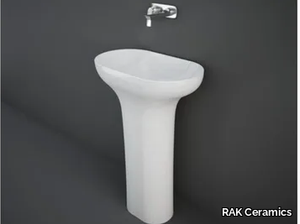 RAK-DES - Freestanding oval pedestal washbasin _ RAK Ceramics