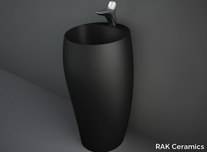 RAK-CLOUD MATT BLACK - Freestanding ceramic washbasin _ RAK Ceramics