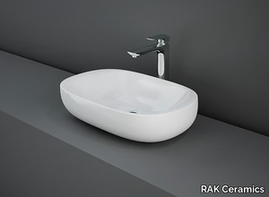 RAK-ILLUSION - Countertop oval ceramic washbasin _ RAK Ceramics