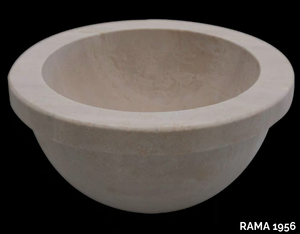 CAPPA - Inset round natural stone washbasin _ RAMA 1956