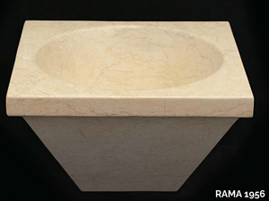 IOTA - Inset natural stone washbasin _ RAMA 1956