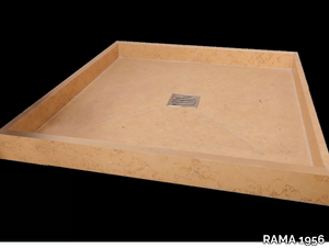 TOPAZIO - Square natural stone shower tray _ RAMA 1956