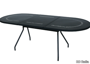 NEW REEF - Extending galvanized steel garden table _ RD Italia