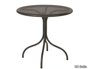 BISTROT - Round perforated metal garden table _ RD Italia