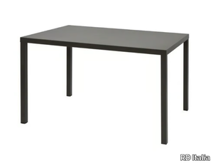 DORIO - Stackable rectangular galvanized steel garden table _ RD Italia