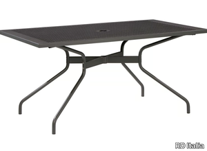 ESTATE - Rectangular galvanized steel garden table _ RD Italia