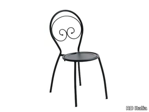 FIONA 1 - Stackable galvanized steel garden chair _ RD Italia