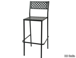 LOLA 75 - Stackable galvanized steel garden stool _ RD Italia