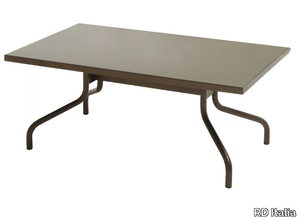 Polo - Rectangular metal garden side table _ RD Italia