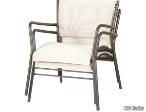 POLO 1 - Stackable textilene garden armchair with armrests _ RD Italia