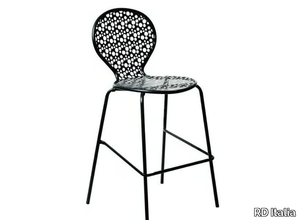 ROTONDA 75 - Stackable high galvanized steel garden stool _ RD Italia