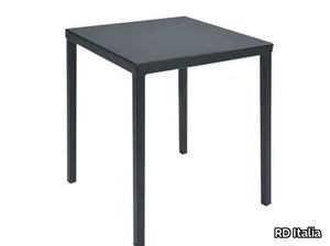 Dorio - Stackable square galvanized steel garden table _ RD Italia