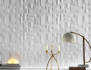 MORE SHAPE - Indoor white-paste 3D Wall Cladding _ RECER