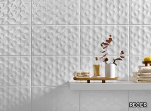 MORE PURE - Indoor white-paste 3D Wall Cladding _ RECER