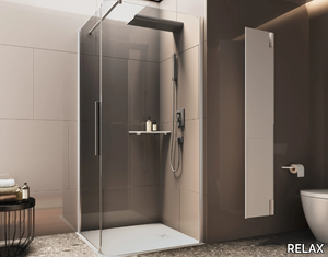 BOBOX A+AB - Corner shower cabin with hinged door _ RELAX