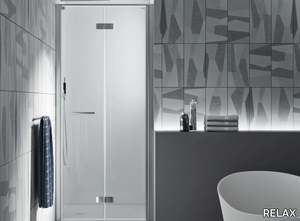 LIGHT PS - Niche shower cabin with hinged door _ RELAX