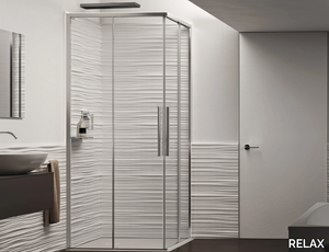 PURO A+A - Corner shower cabin with sliding door _ RELAX