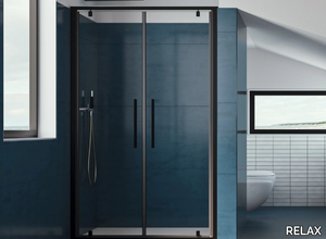 UNICO B2 - Niche shower cabin with hinged door _ RELAX