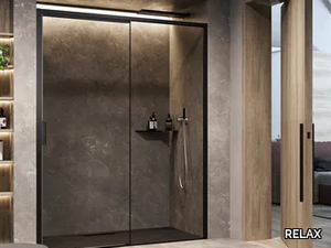 INFINITO SC1 - Niche tempered glass shower cabin with sliding door _ RELAX