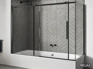 AXIA SF-V+F-V - Sliding crystal bathtub wall panel _ RELAX