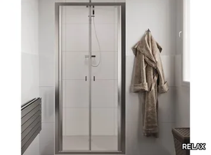 LYRA B2 - Niche crystal shower cabin with hinged door _ RELAX