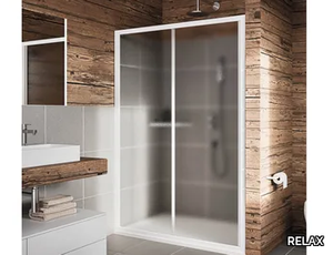 LYRA SC1 - Niche crystal shower cabin with sliding door _ RELAX