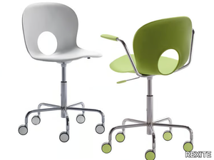 OLIVIA - Office chair with castors with 5-Spoke base _ REXITE