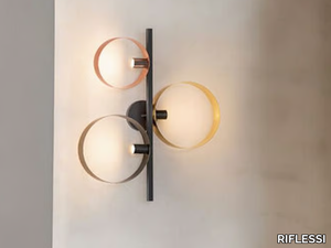 LED LOOP P3 - Painted metal wall lamp / ceiling lamp _ RIFLESSI