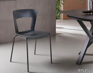 LILIA - Stackable technopolymer chair open back _ RIFLESSI