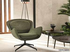 MEGHAN - Swivel upholstered armchair _ RIFLESSI