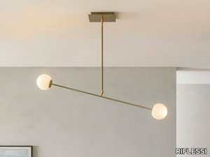 MERIDIAN S2 - Painted metal pendant lamp _ RIFLESSI