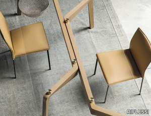 STELLA FLEX - Stackable upholstered chair with flexible backrest _ RIFLESSI