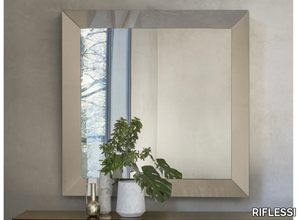 TRAPEZIO - Framed wall-mounted mirror _ RIFLESSI