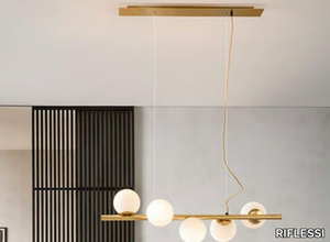 TWIST S5 - Painted metal pendant lamp _ RIFLESSI