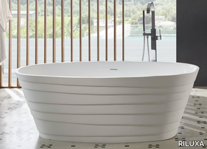 CHIC - Oval Solid Surface bathtub _ RILUXA