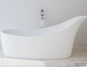 MONTECARLO - Oval Solid Surface bathtub _ RILUXA